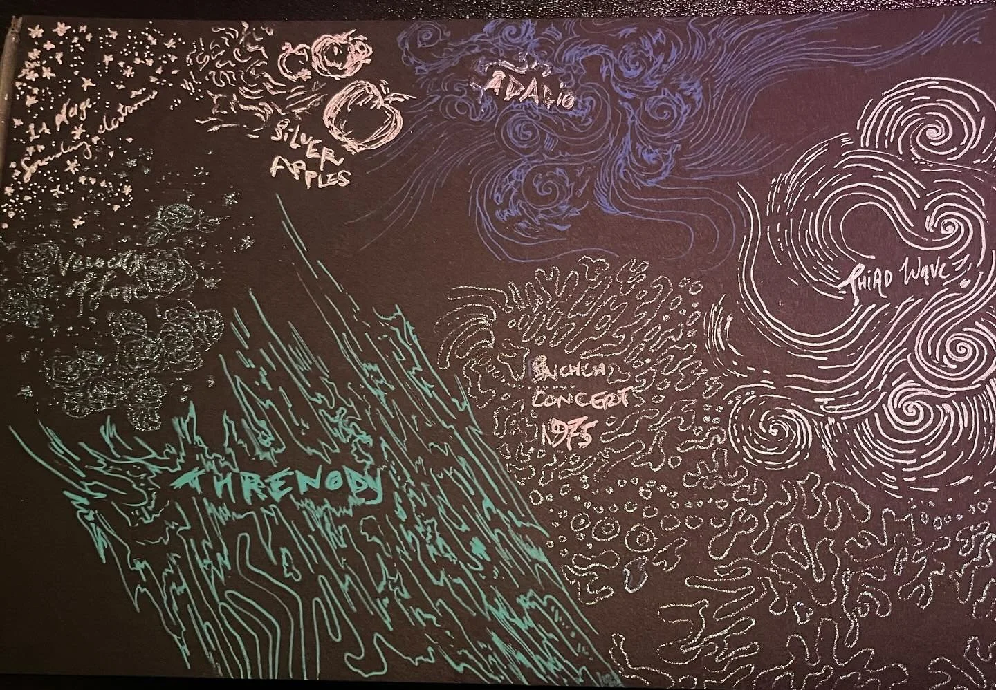Sketched Suzanne Ciani&rsquo;s listening party