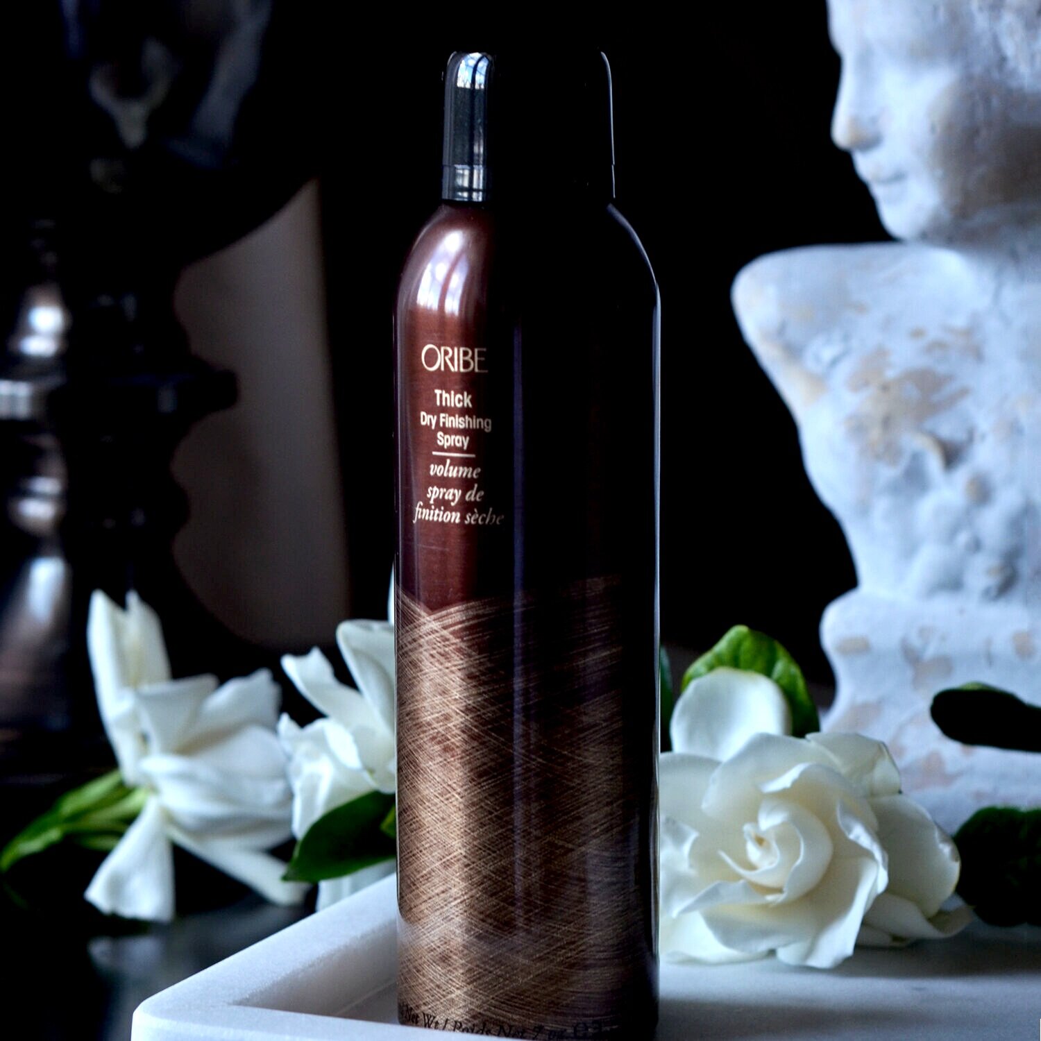 3. Oribe Thick Dry Finishing spray will plump up the volume of your hair. This high-density finishing spray inflates each strand for extra thickness and lushness. This product is your best-kept secret for hair that is big, beautiful, beyond luxurious.