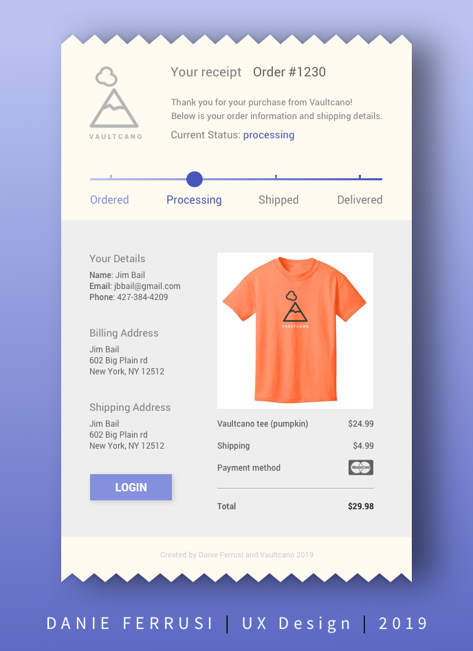 Day 017 : Create an email receipt