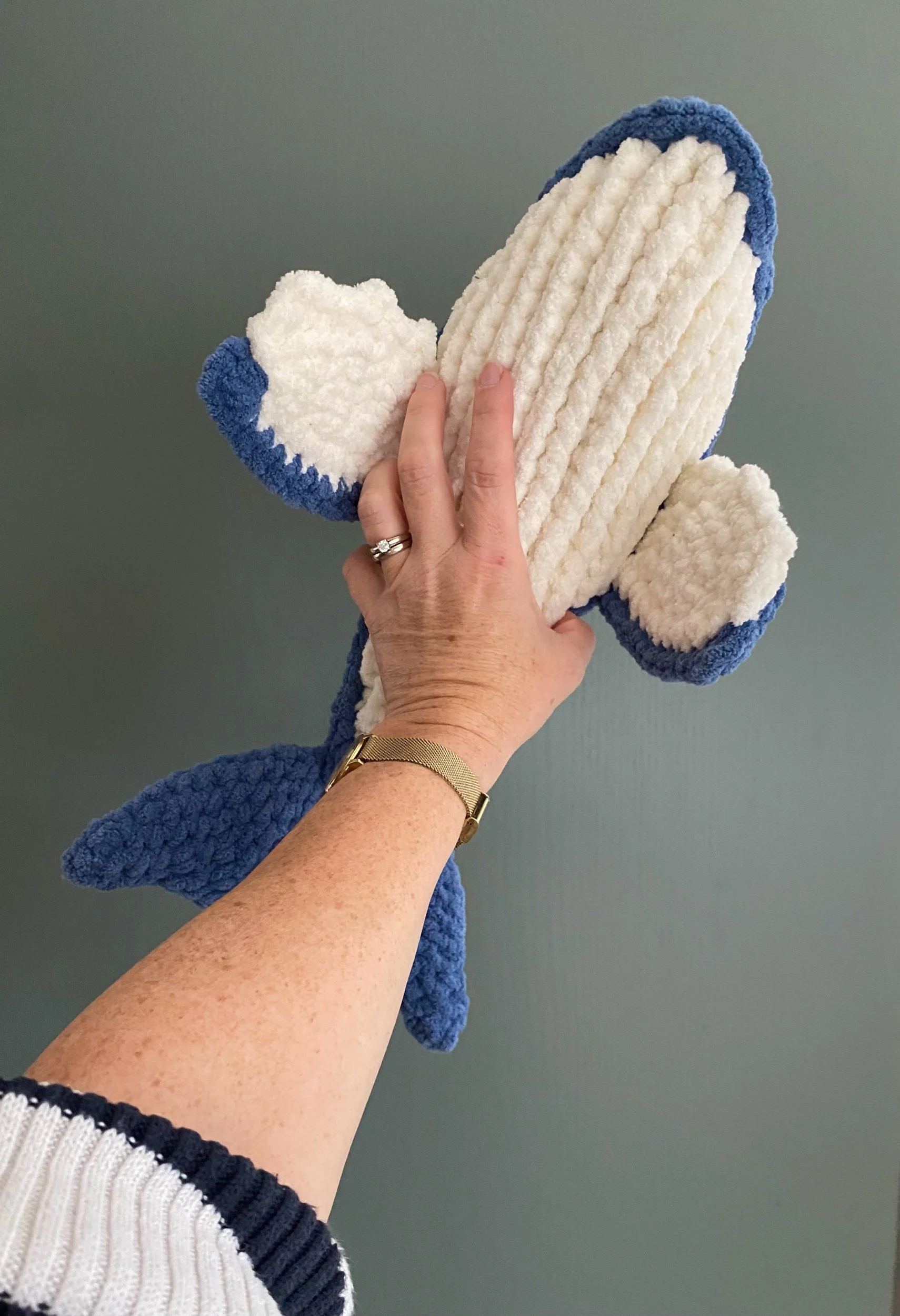 Baby Hugo the Whale Plushie, baby whale, handmade toys, unique toys, unique baby gifts, unique childens gifts