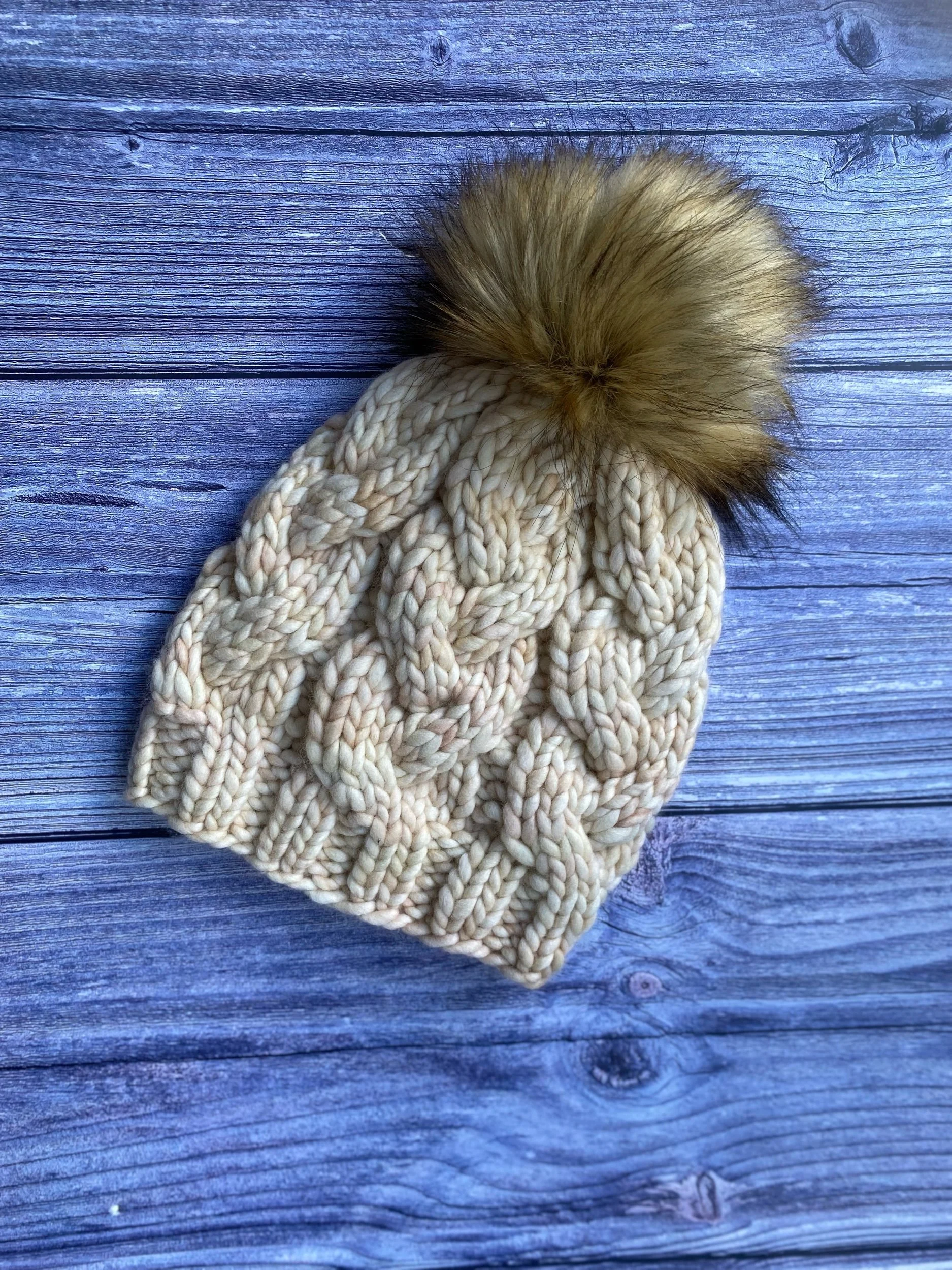 Ivory Merino Wool Cable Beanie, monster cables beanie, ecru beanie, merino wool beanie, unique gifts