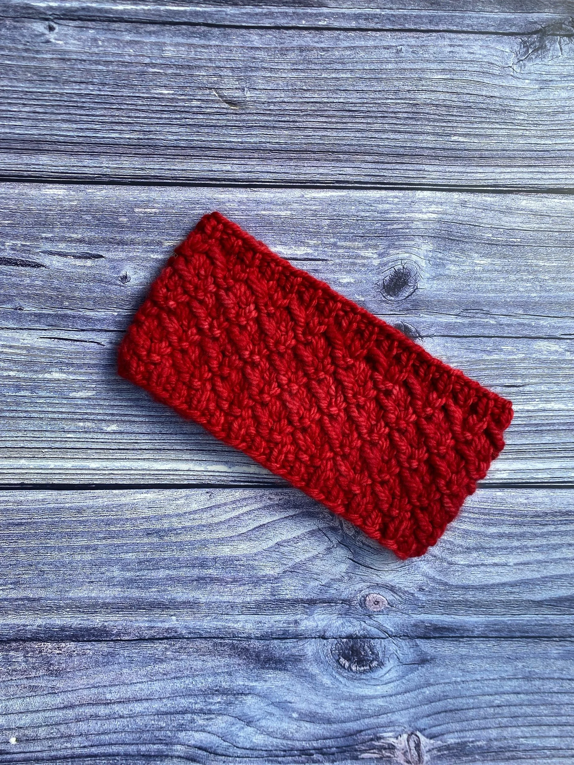 Arbor Headband / Ear Warmer in Ravelry Red, merino wool headband, merino wool earwarmer, luxury gifts, handmade gifts