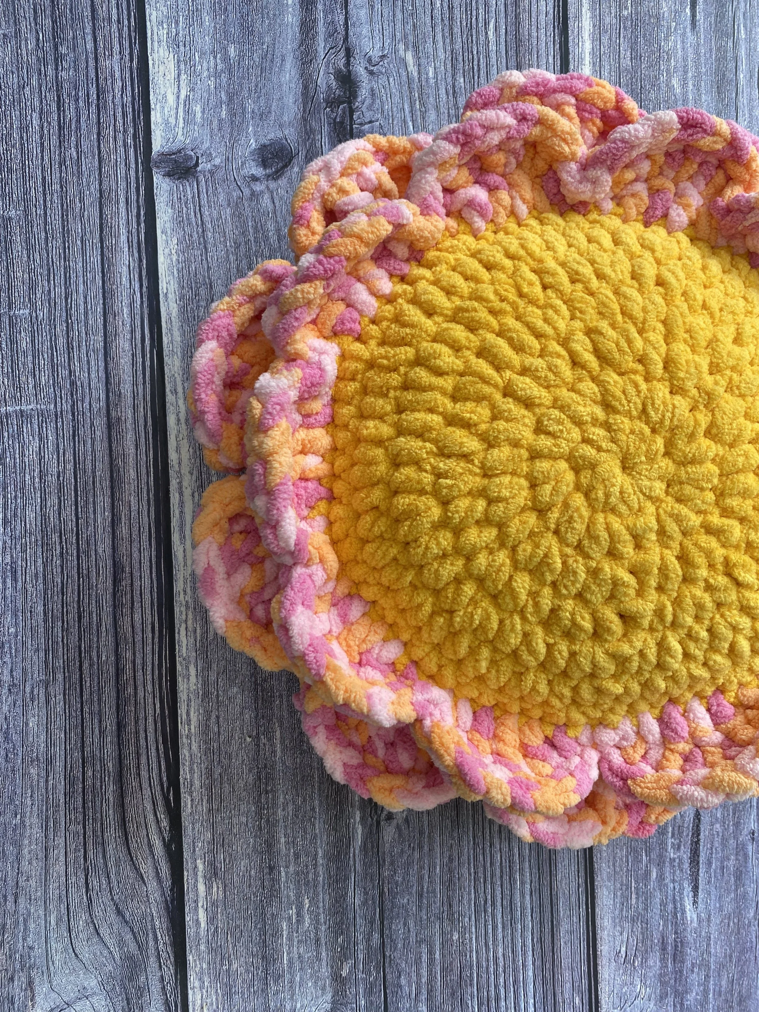 bloom plush cushion