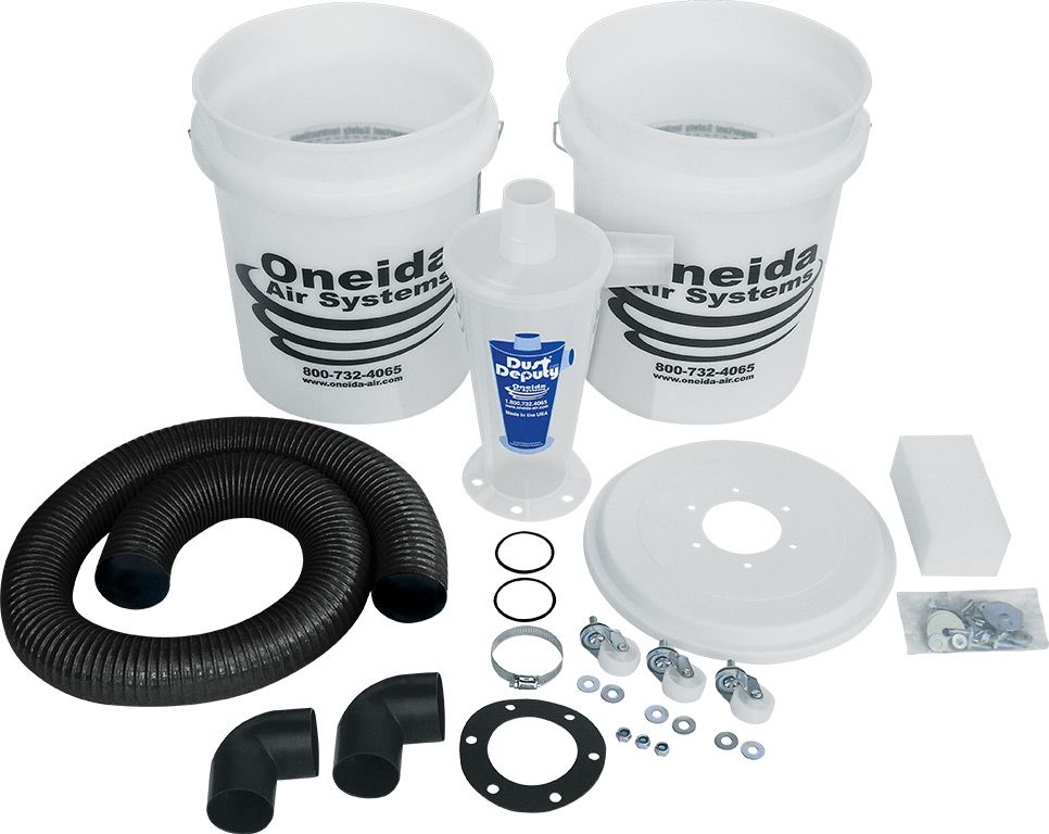 Oneida Molded Deluxe Dust Deputy Kit with Two Collapse-Proof Buckets 