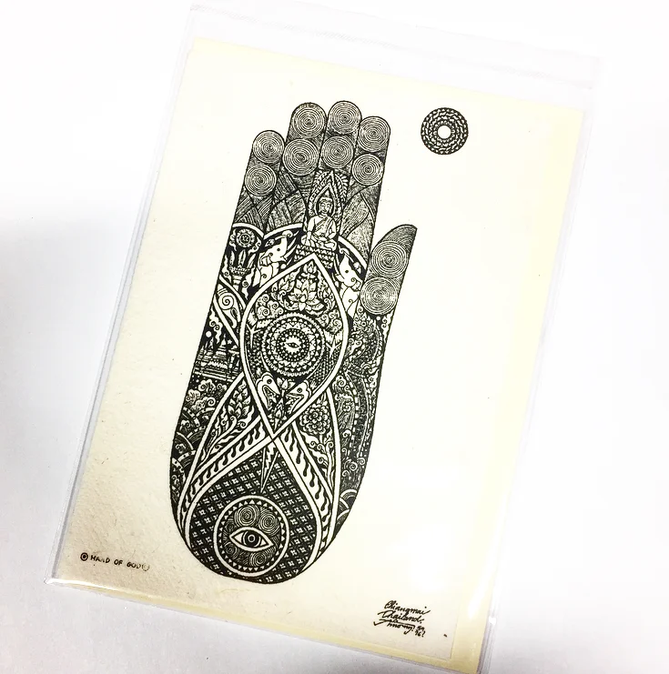 Hamsa Hand Thai Card