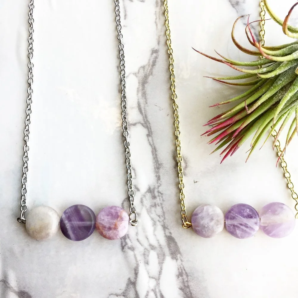 Matte Amethyst Necklace