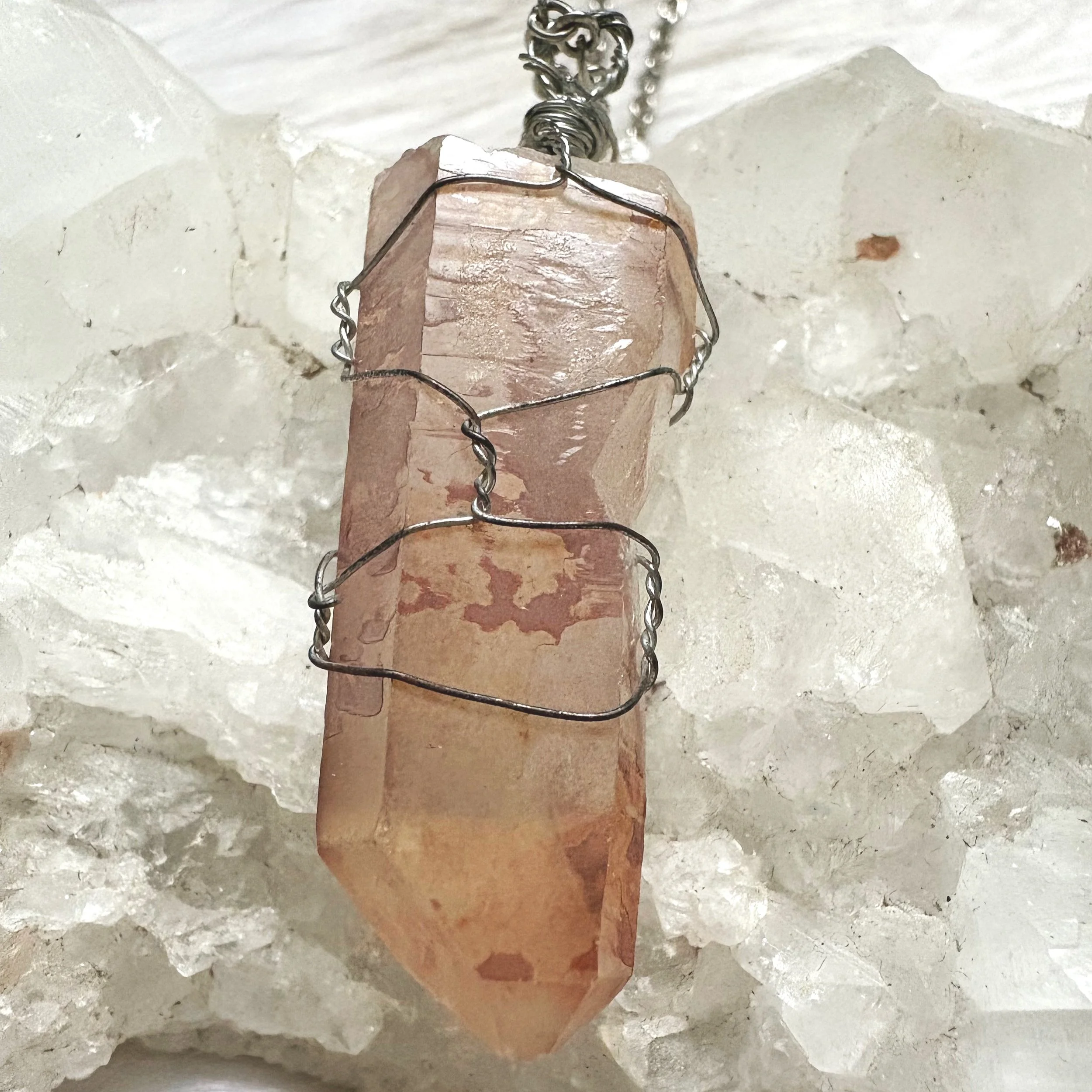 Tangerine Quartz Necklace