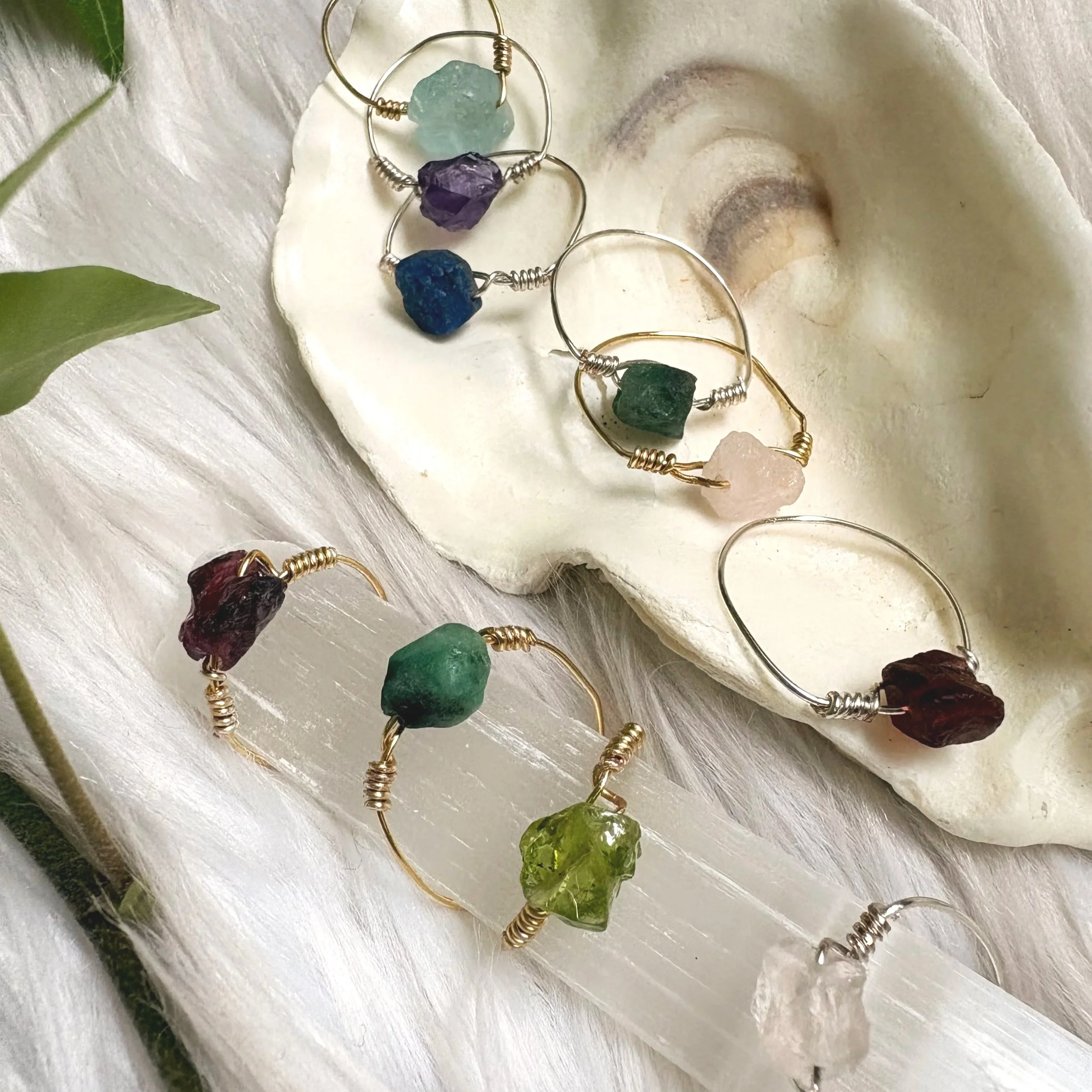 Gemstone Wire Ring