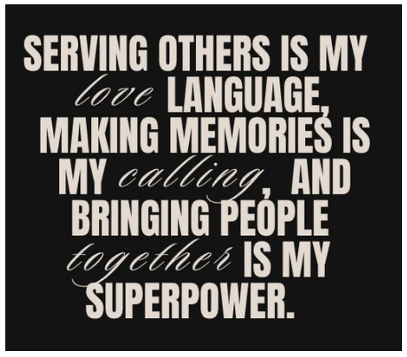 This perfectly describes my love affair with hospitality and creating powerful containers for inspiration, connection, and memories. 

I&rsquo;m not just a logistics wiz or travel guru. I intentionally create magic, stir nostalgia and childlike wonde