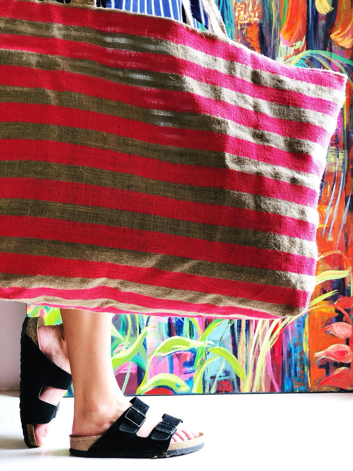 Stripe Beach Bag, Samarah.jpeg