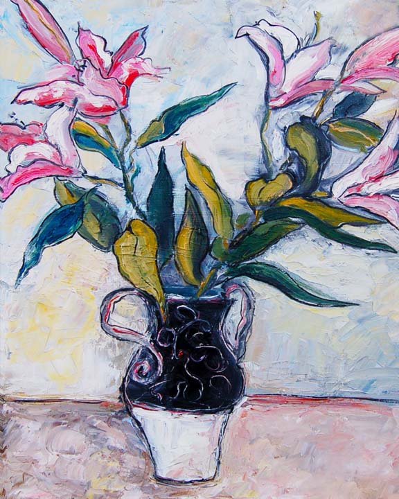 Lilac Flowers-print sizes-8x10-11x14 inches-originally was painted oil on canvas.jpg