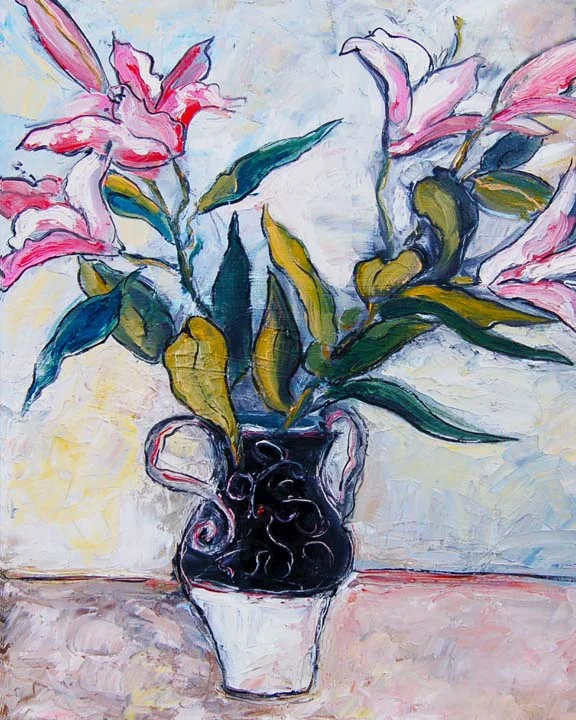 Lilac Flowers, Giclee on Paper 