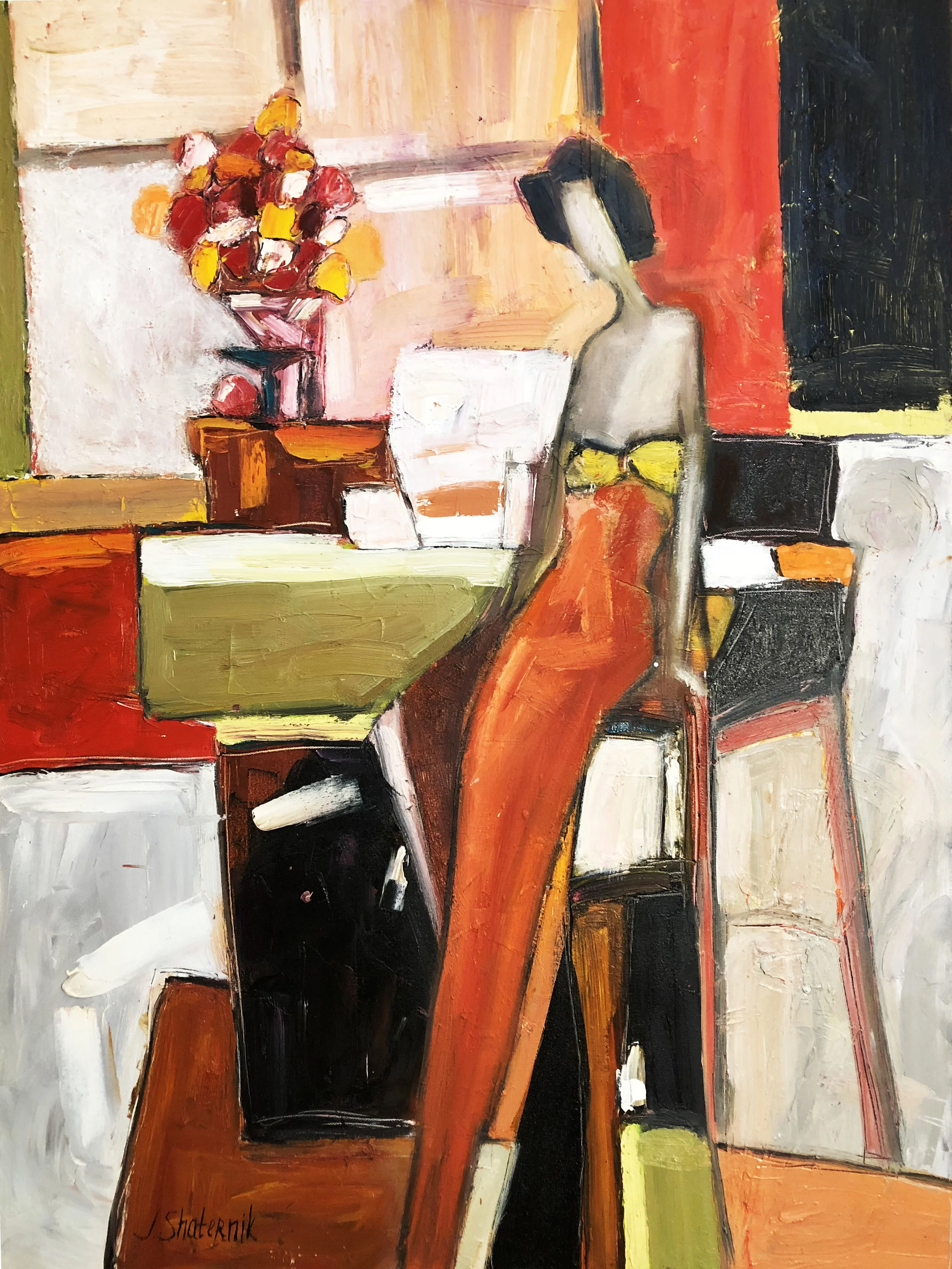 Waiting Alone, 30x40 oil on canvas $800.jpg