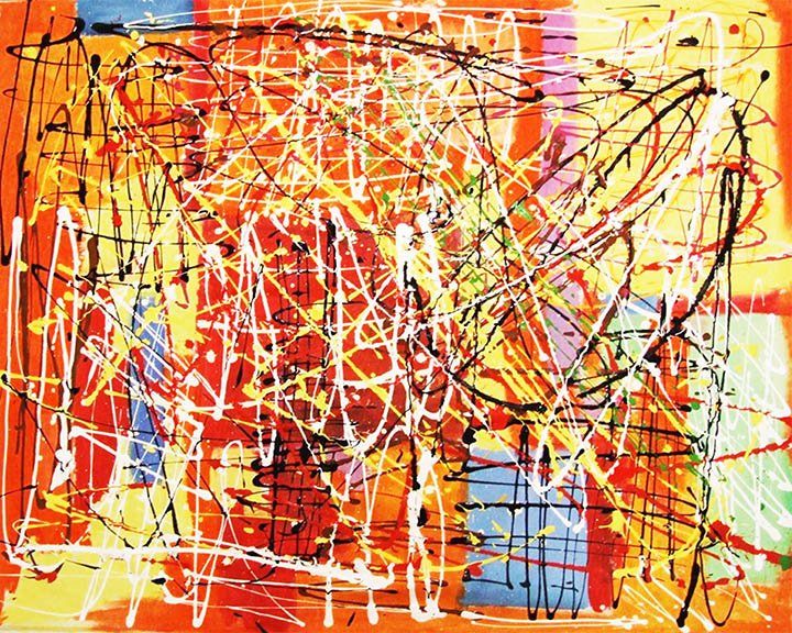 Sublimation Dream, 62"x55", acrylic on canvas