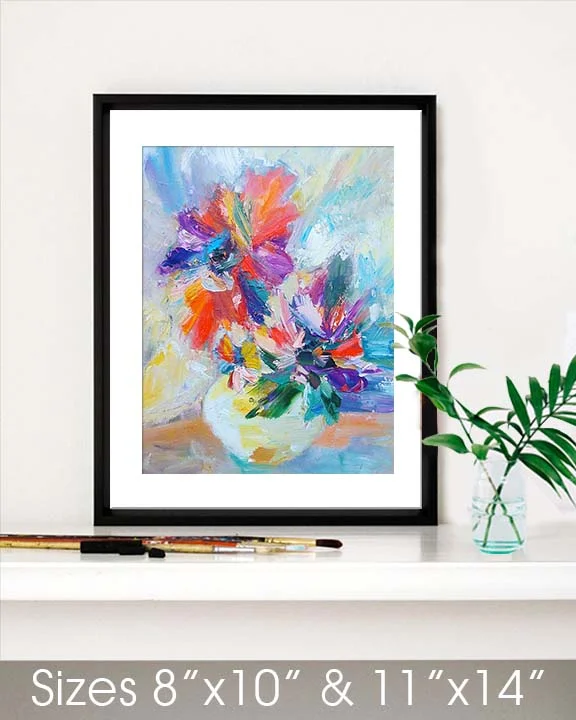 Spring Flowers-print sizes-8x10 & 11x14 sample when framed.jpg