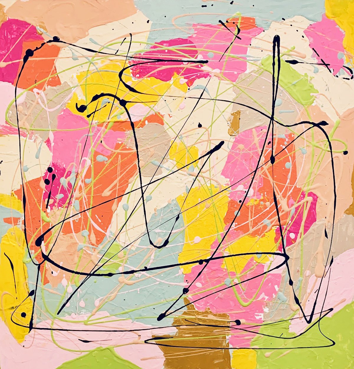 Spring is Coming, 30"x30", acrylic on canvas