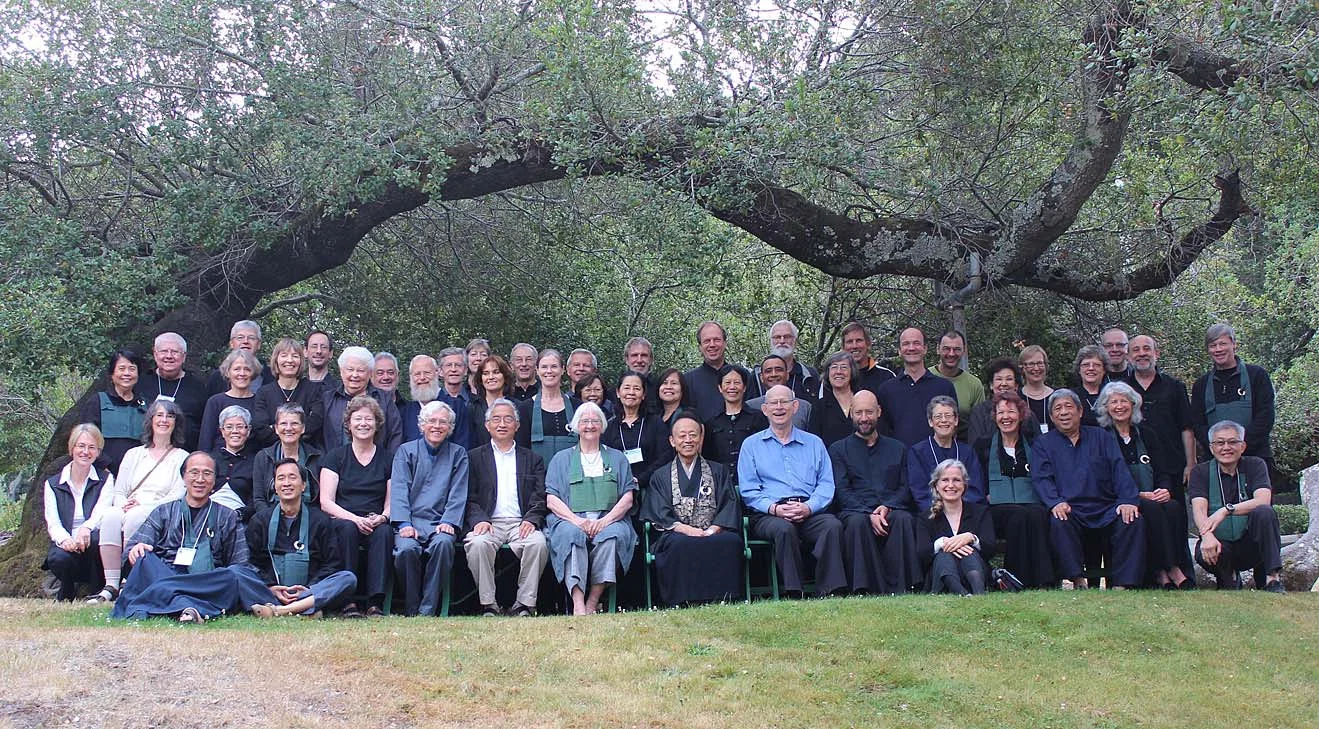 Roselyn Stone (front row, six from left) at Gathering of international Sanbo-Zen teachers (Canada).