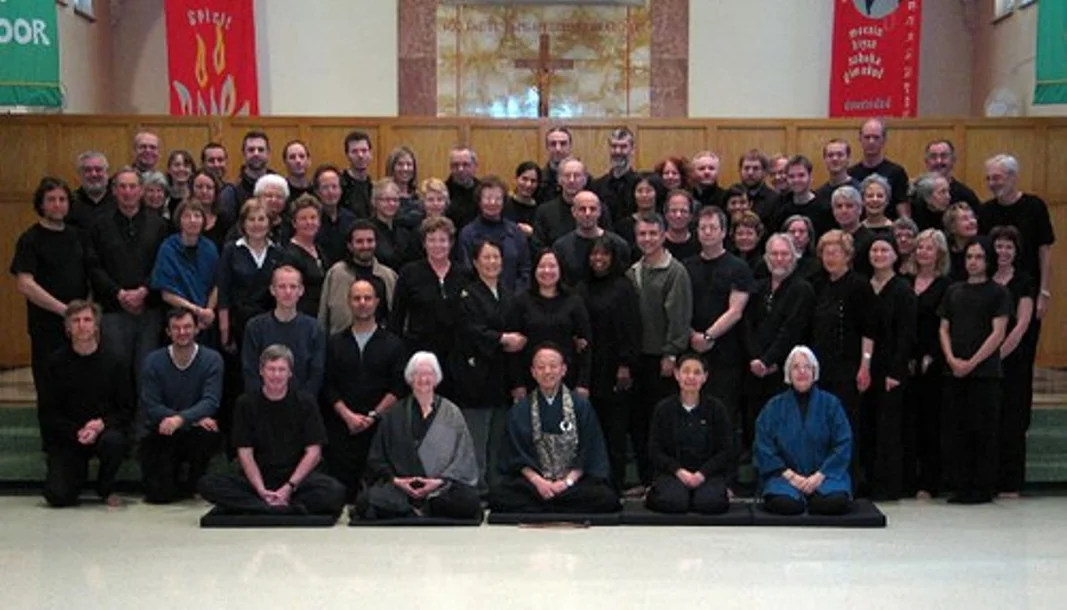 Roselyn Stone (front row, second from left) at Gathering of international Sanbo-Zen teachers (USA)