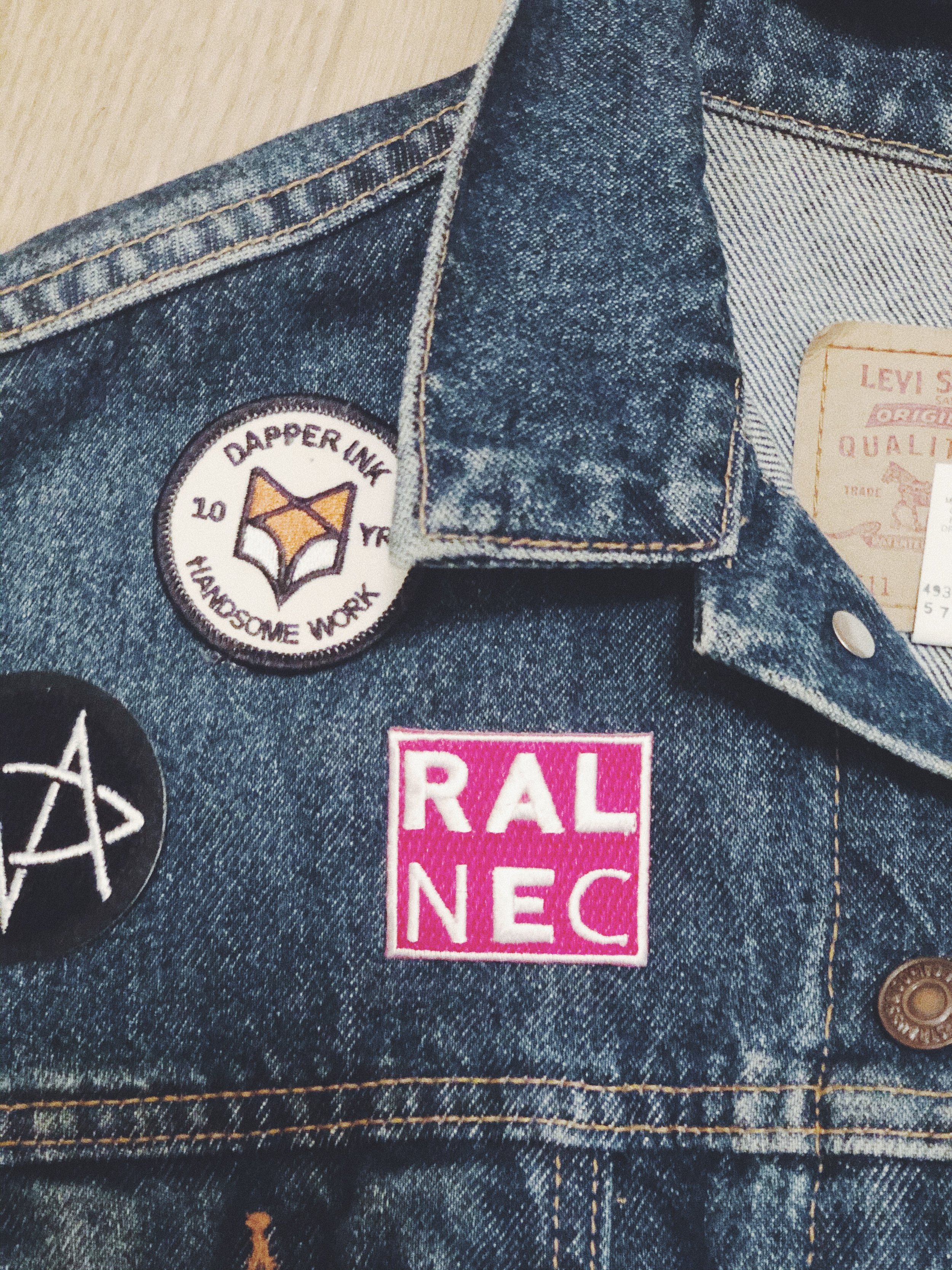 Ral-E Patch on Jean Jacket