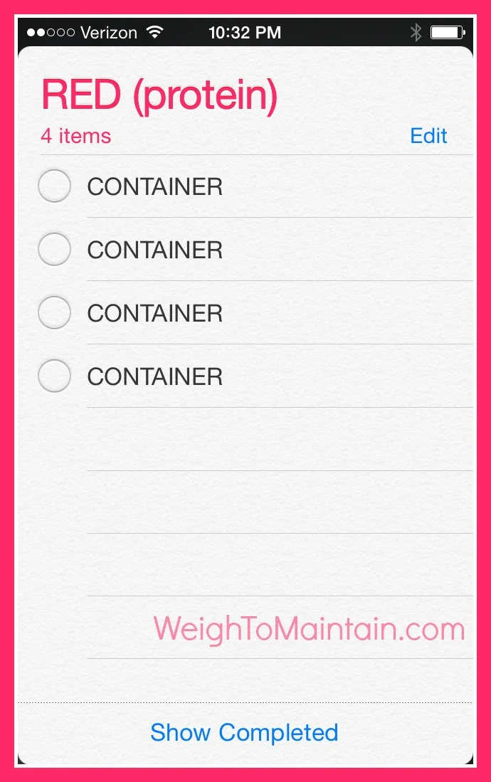 21 day fix containers