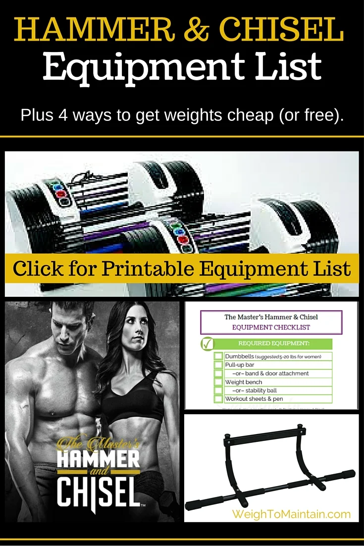 hammer and chisel equipment list pinterest