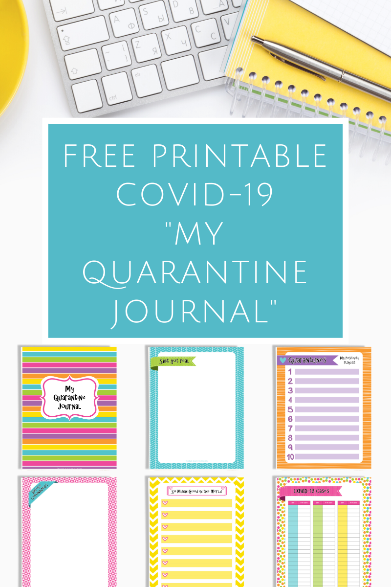 free printable coronavirus quarantine journal write your covid 19 story plan a healthy life