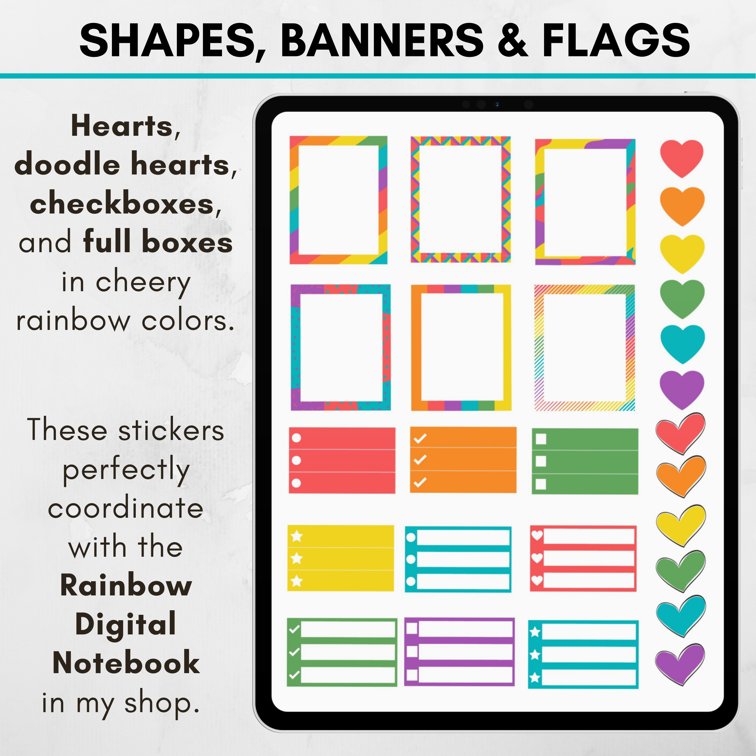 Rainbow Reading Journaling Stickers Digital Download – Erin Floto Designs