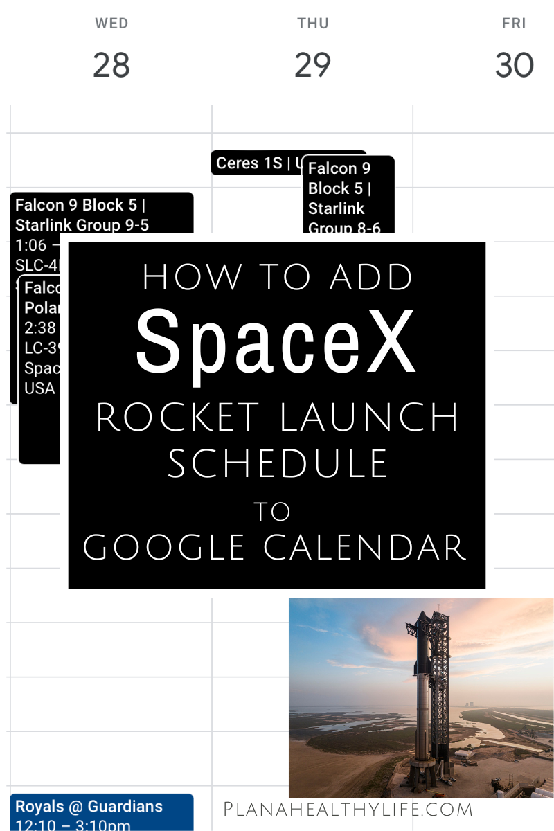 How to Add SpaceX (and Other) Rocket Launch Schedules to Your Google