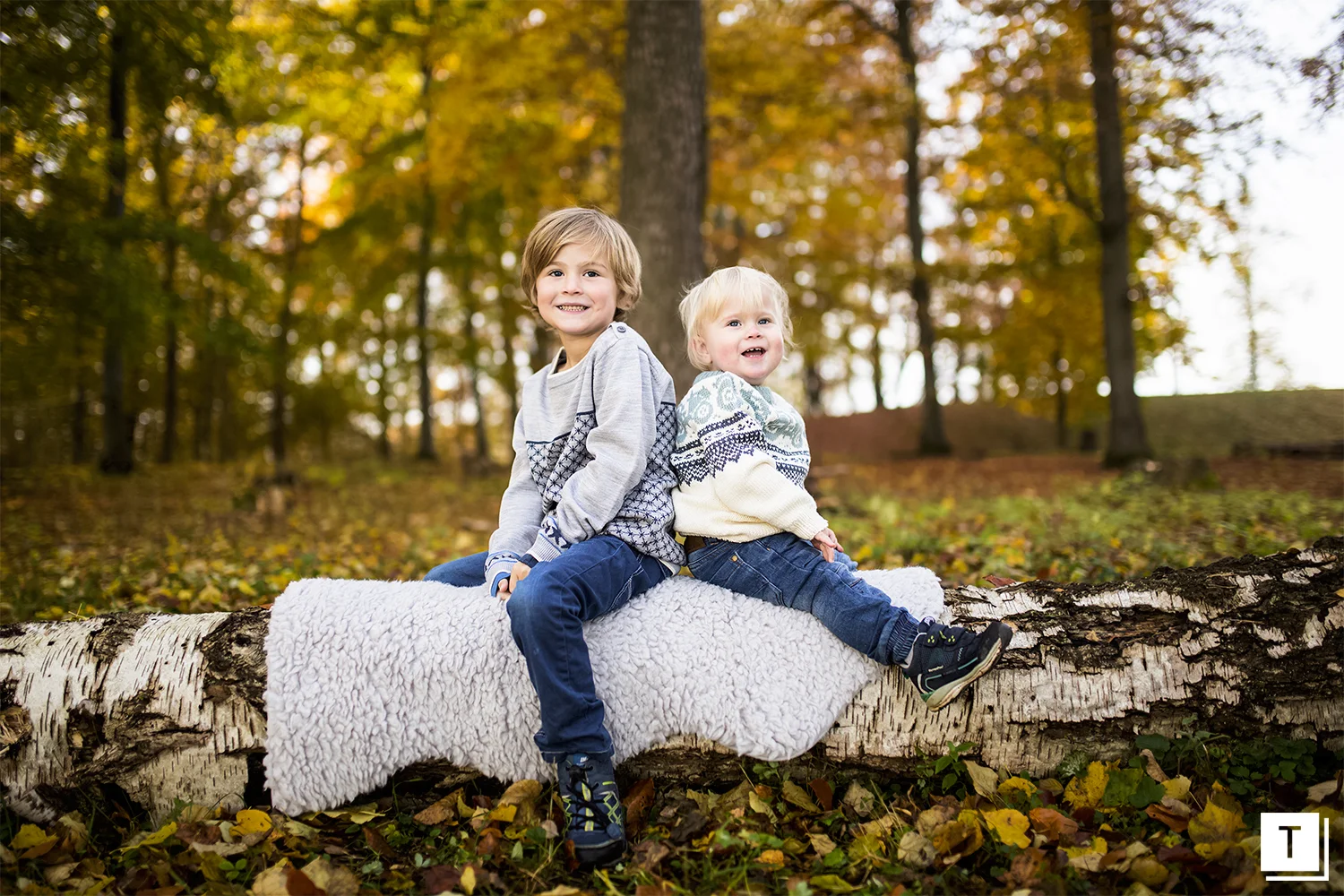 Søskenfotografering med Jesper og Emil