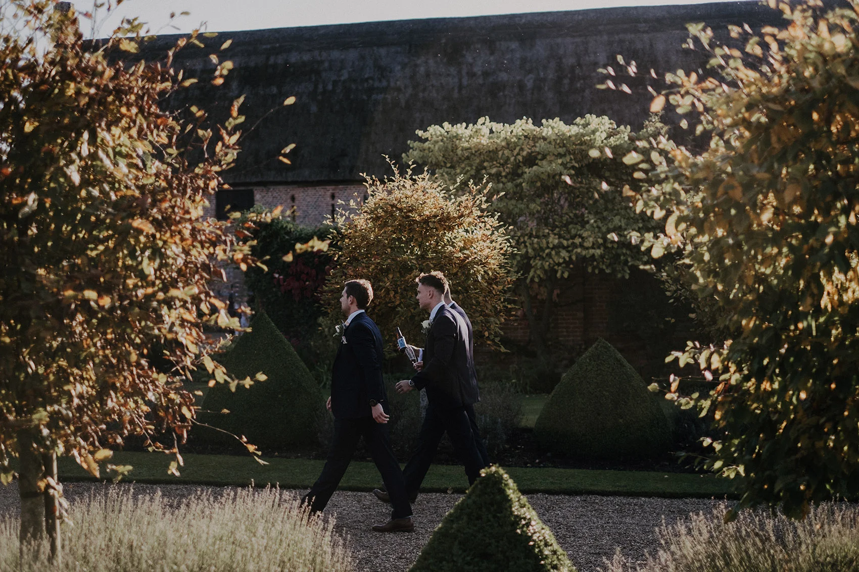 Groomsmen at Hales Hall in Norwich