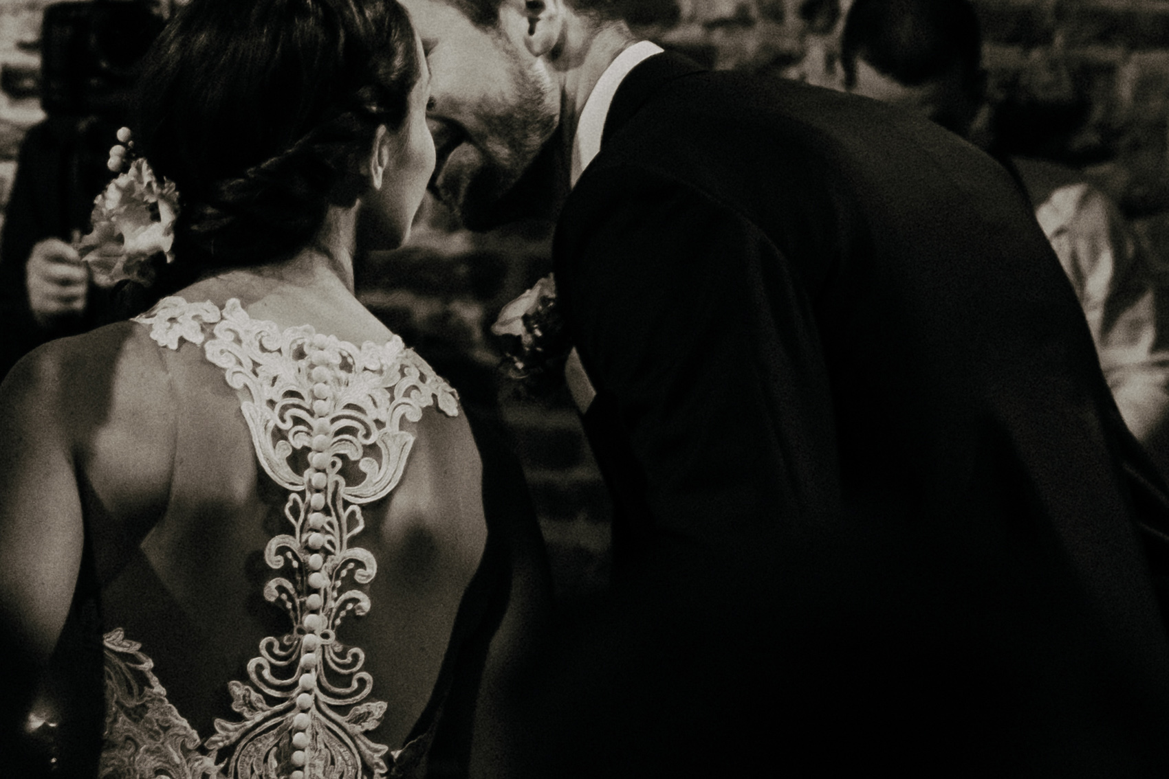 First Kiss at Norwich wedding