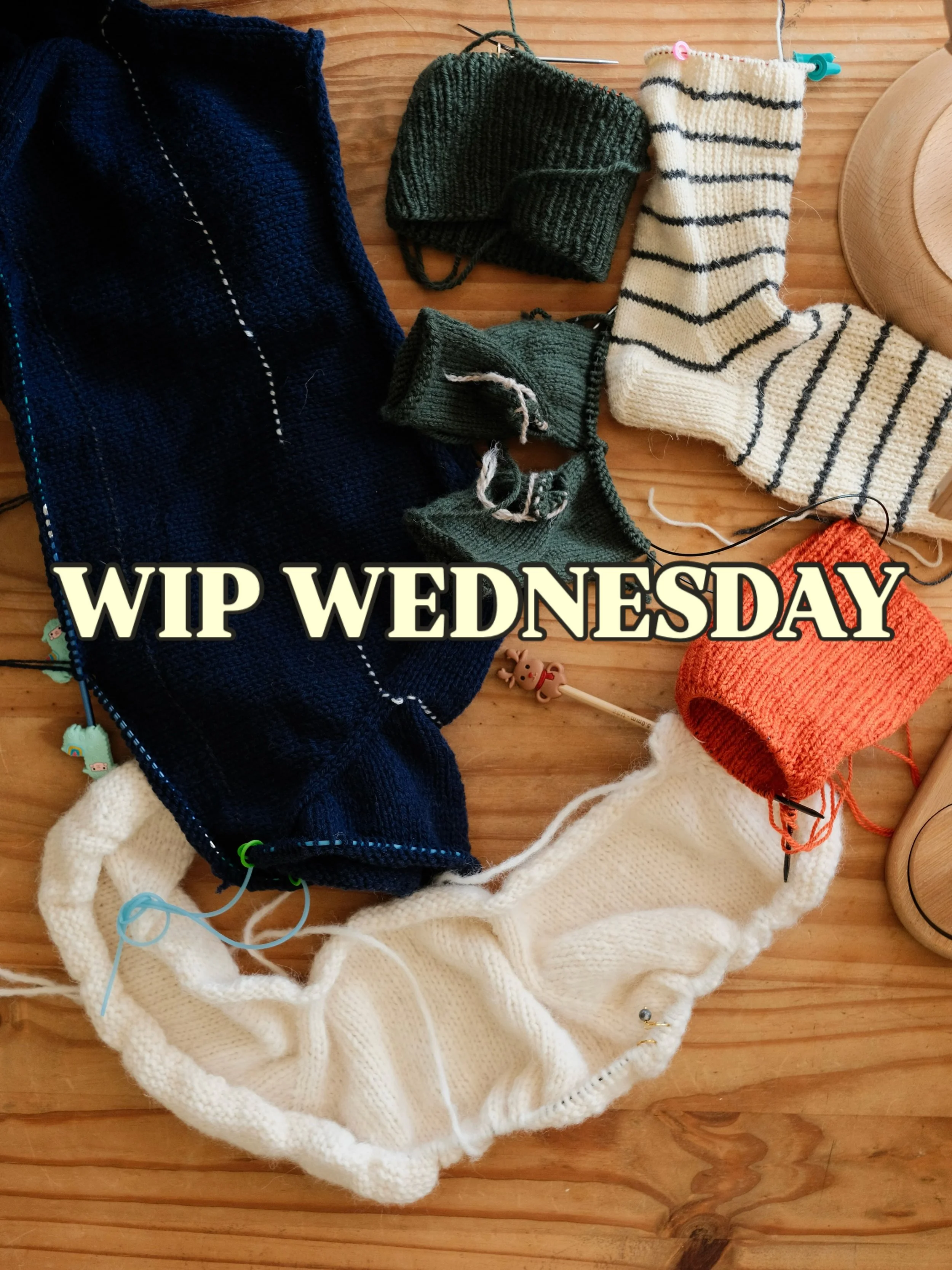 A little WIP Wednesday featuring a bunch of side quests and some upcoming patterns 🥰
 
#wipwednesday #sockknitter #knitweardesign #knittingforkids #fallknitting 

Just about to finish my first sock that I&rsquo;m writing a pattern for 😍 

Making pr