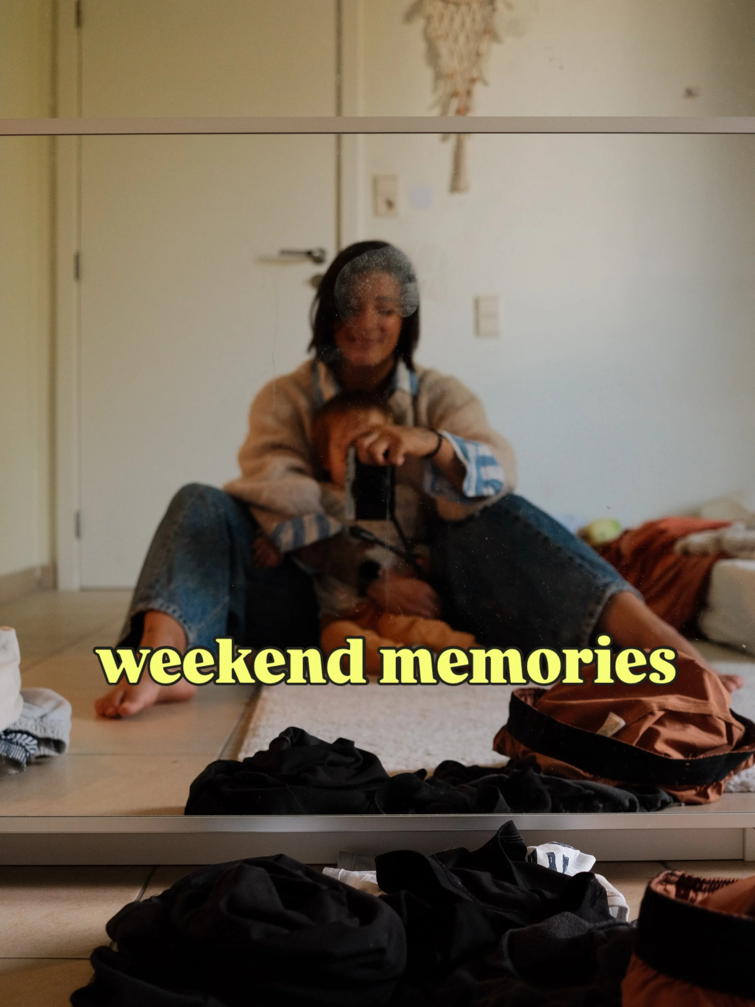 Tiny hand stains on mirrors and clothes piling up on the bedroom floor being fully woven into our core memories 🤍
 
This weekend came with its fair share of challenges (mainly all 3 of us being poorly in different ways at the same time) but was also