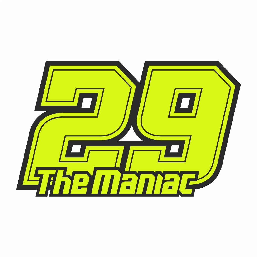 NUMBER 29 THE MANIAC FLUORESCENT YELLOW.gif