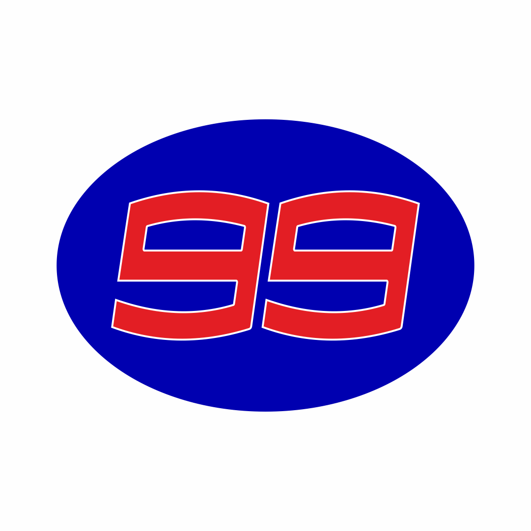99 - Jorge Lorenzo (Oval-Dark Blue)