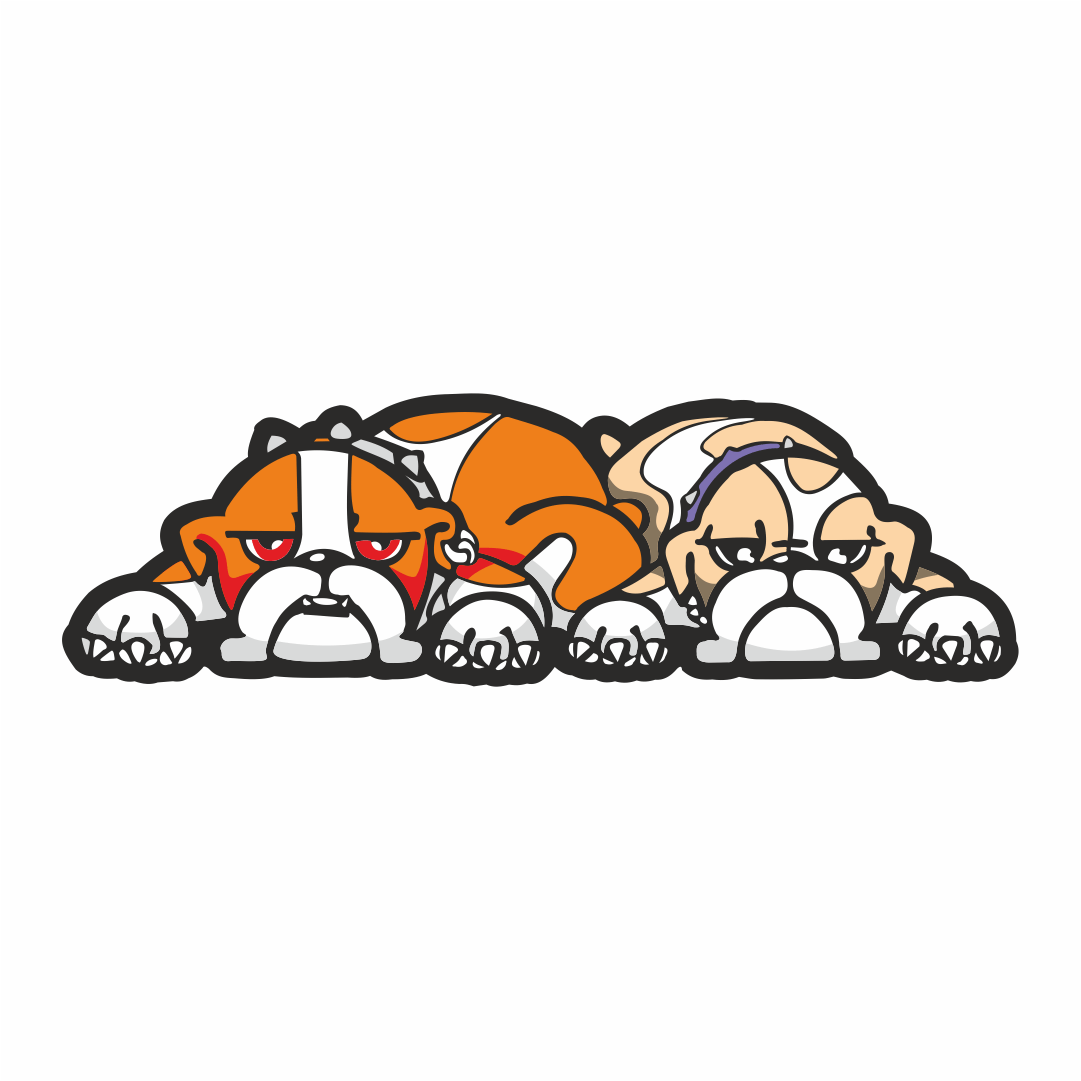 Bulldog Pair - Valentino Rossi