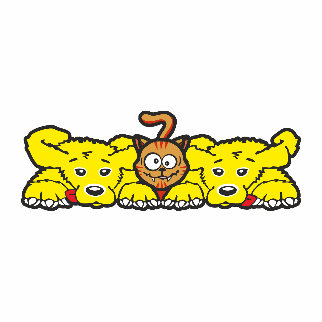 Labradors and Cat - Valentino Rossi