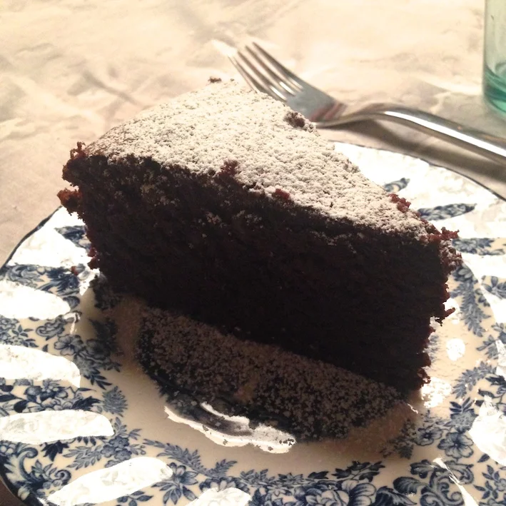 Heftig chokoladekage uden mel