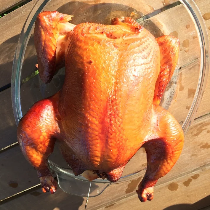 Grillet og røget kylling