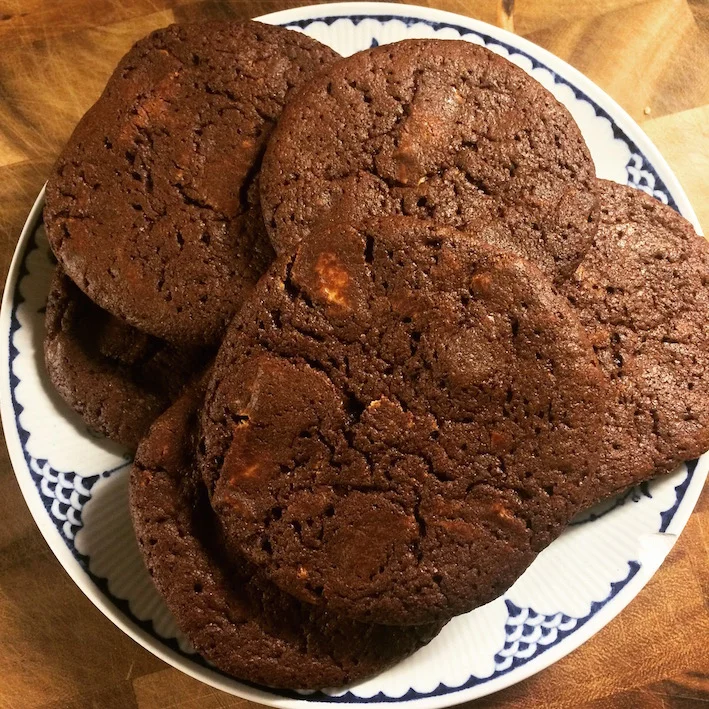 Salt cookie med hvid chokolade