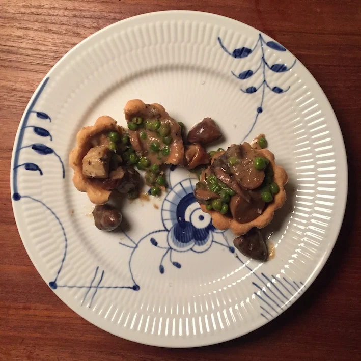 Kyllingehjerter i tarteletter