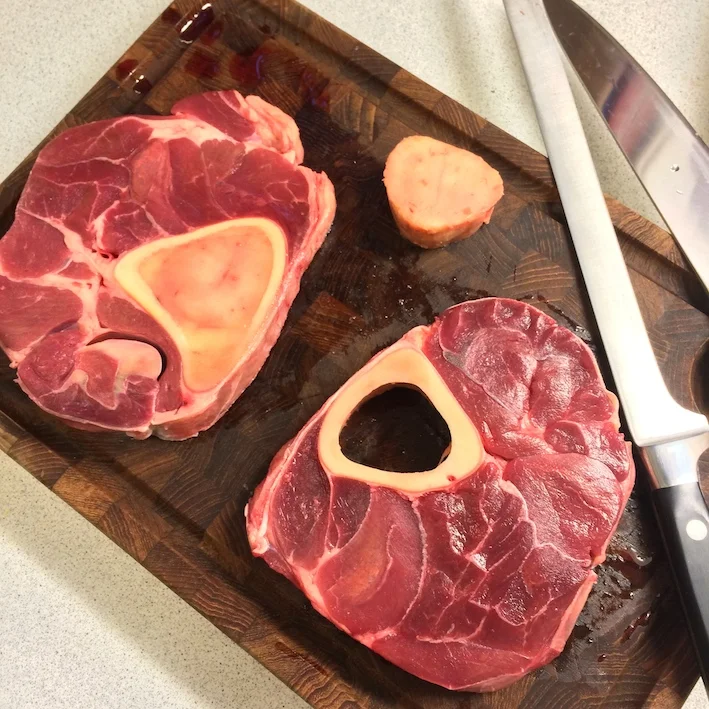 Ossobuco med Gremolata og Risotto Milanese