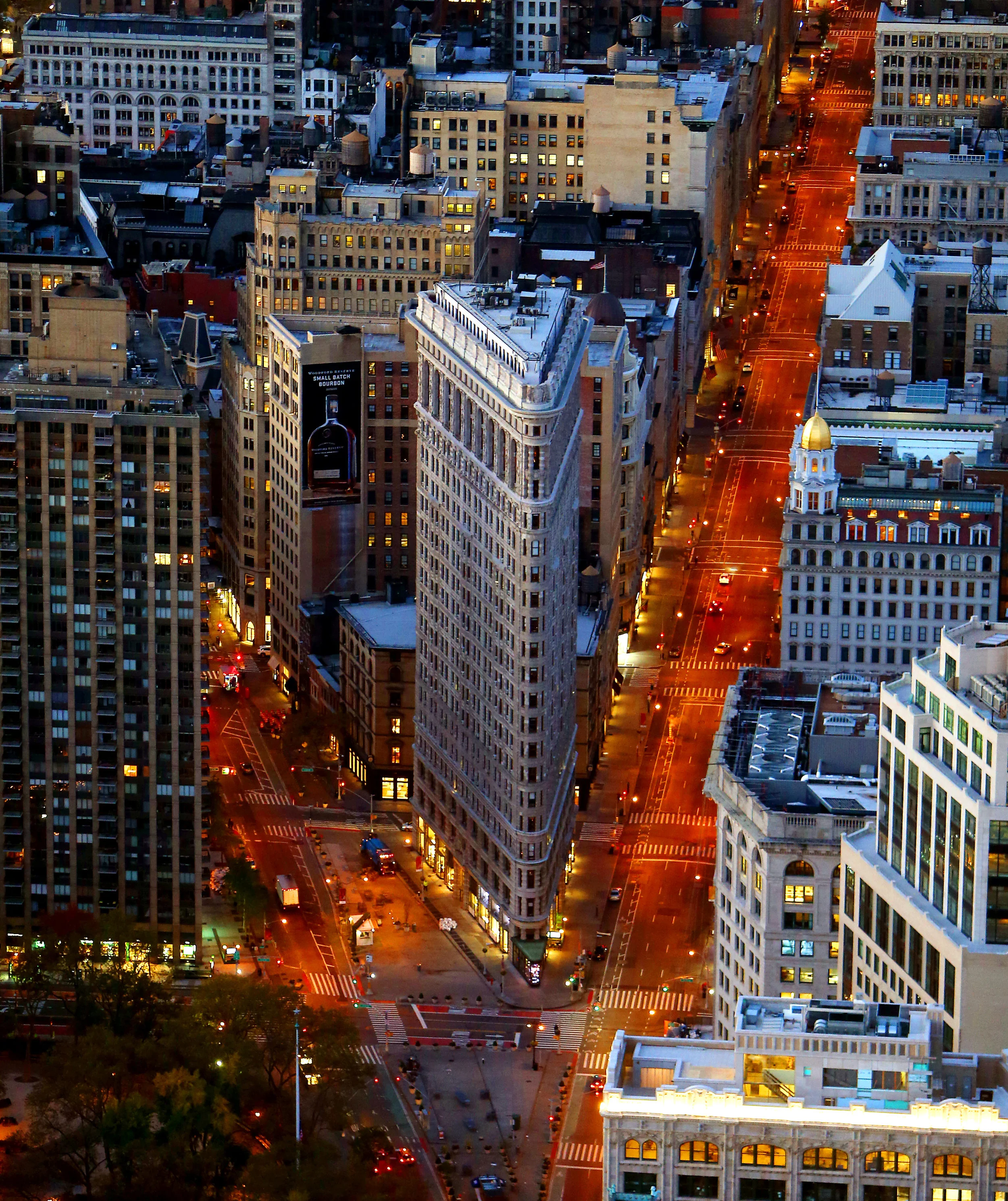 The famous Flatiron Building, 6am. New York City