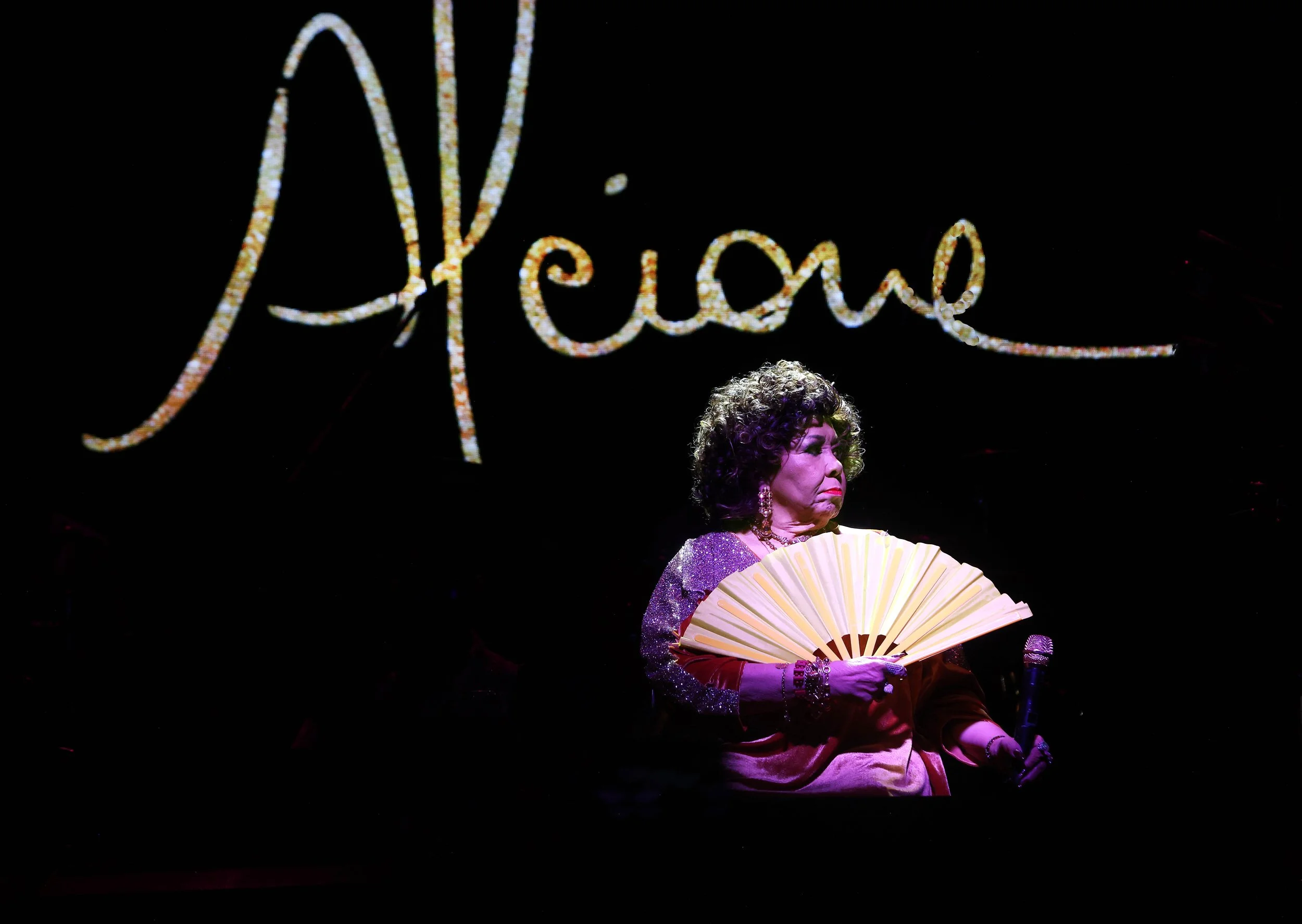 Brazilian samba icon ALCIONE, affectionately known nationwide as "A MARROM,” performs during the closing night of the 8th Festival de Inverno de Guapimirim 