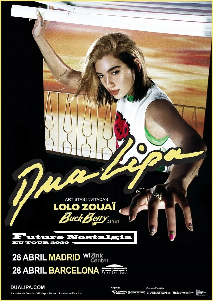 DUA LIPA CONFIRMA A BUCKBETTY Y LOLO ZOUAÏ COMO ARTISTAS INVITADAS EN SUS SHOWS DE MADRID Y BARCELONA