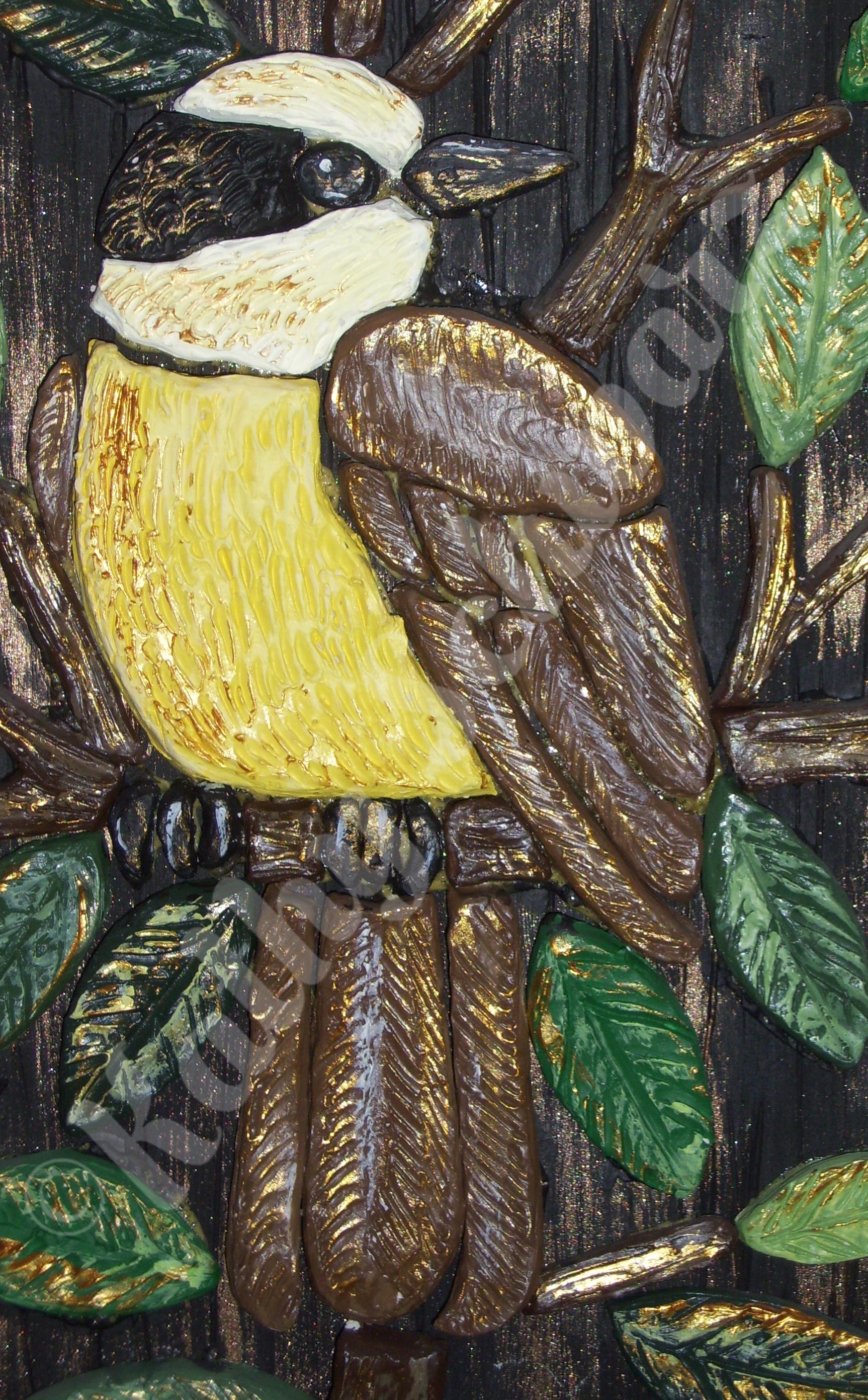 Clay - Kiskadee Sculpture on Wood - Watermark.jpg