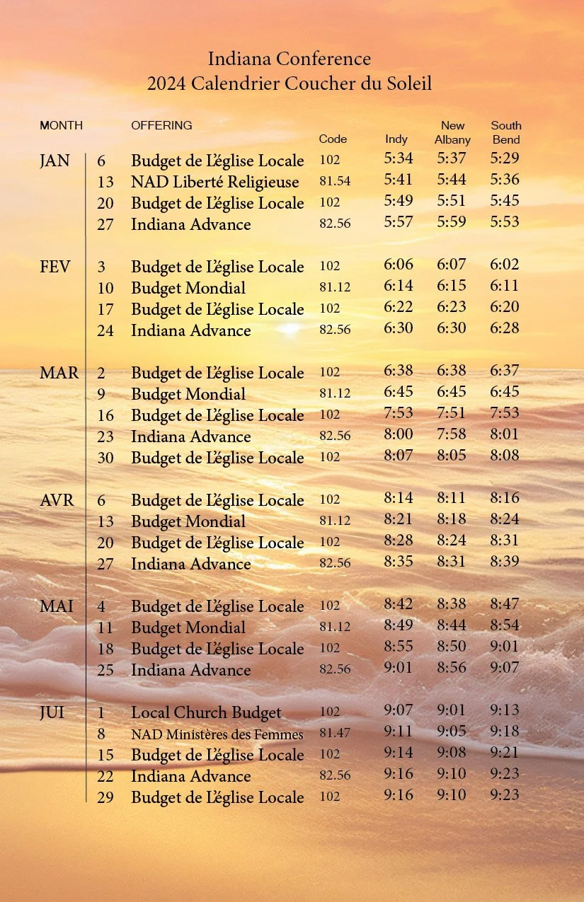2024 Sabbath Offering Readings — Indiana Conference of Seventhday