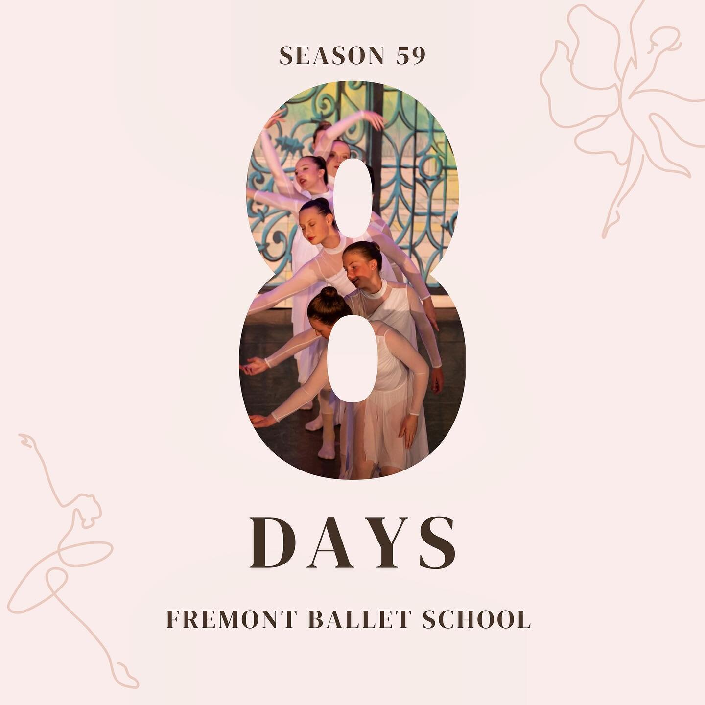 ✨ Just 8️⃣ days left until we are together dancing again! Comment below one of your favorite memories from the 2021-22 season. One of my favorite parts of last season was seeing how quickly and willingly our dancers adapted their choreography to smal