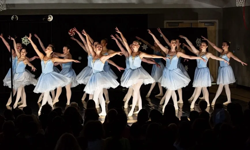 Celebrating national girls and women in sports day with all of our athletes in this female-dominated, athletic art form 💪🏻 #fremontballetschool #nationalgirlsandwomeninsportsday #dance #dancersareathletes #ballet