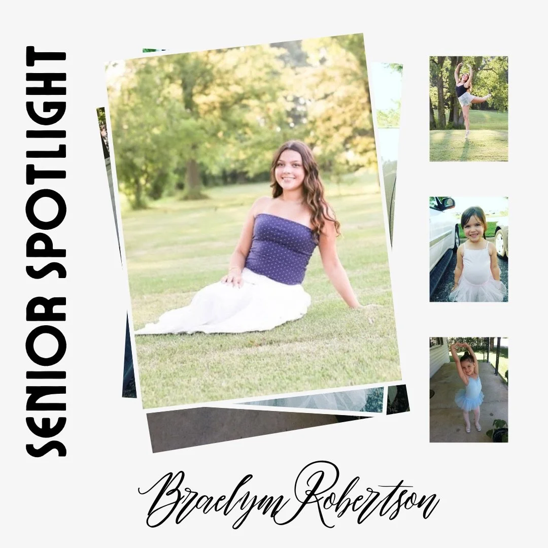 ✨🎓 Senior Spotlight: Braelyn Robertson

Today&rsquo;s senior we are featuring is Braelyn Robertson. Braelyn is graduating from Fremont Ross High School this year. In Copp&eacute;lia, Braelyn is dancing the role of Swanhilda&rsquo;s friend. She has d